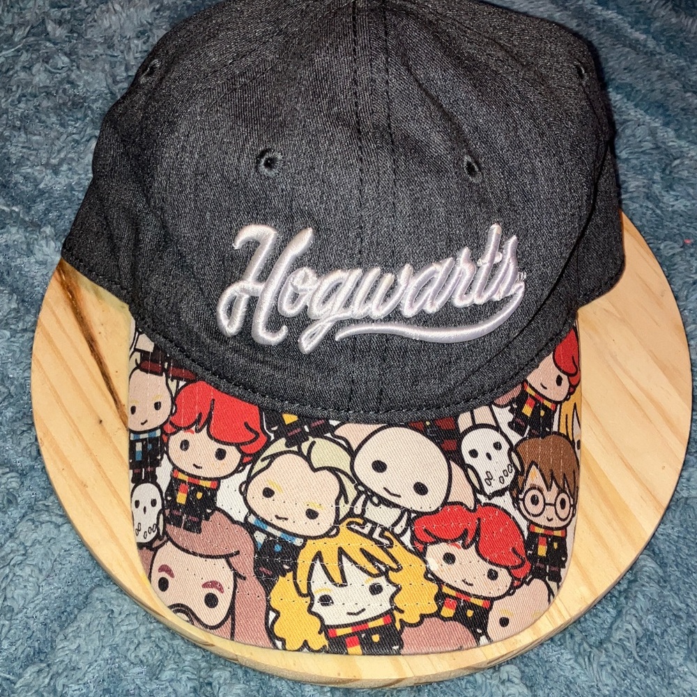 Harry Potter Hogwarts Gray and Multicolor Hat One Size
